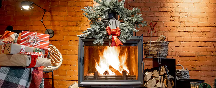 Travis Industries Linear Gas Fireplace Installation in Covina, California