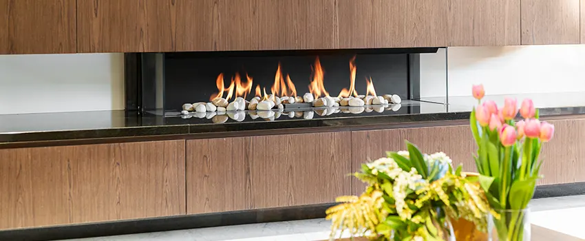 Double-height Fireplace Design Refurbishment in Covina, California